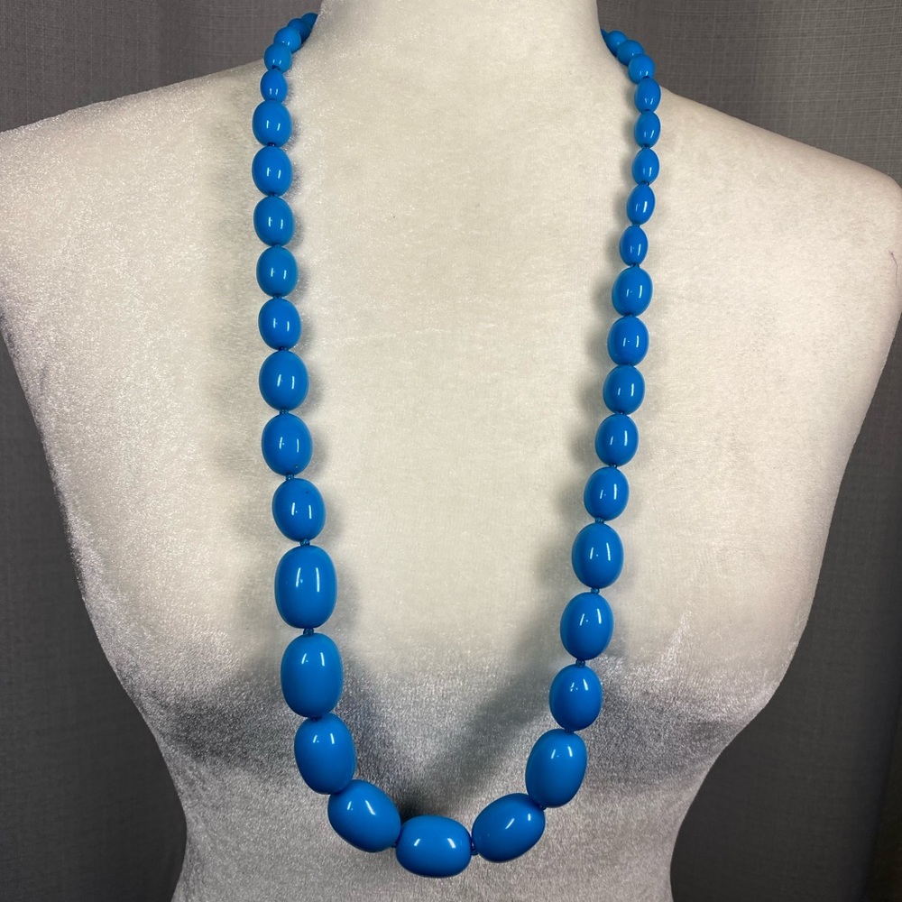 Blue Lariat Necklace